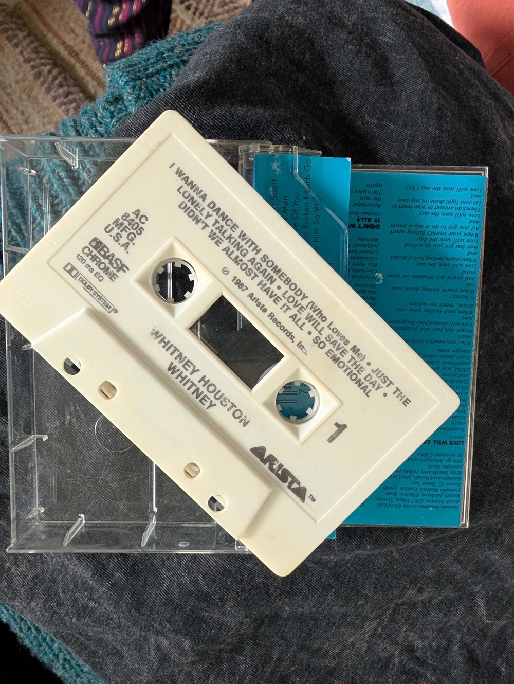 Whitney Houston 1987 Whitney Cassette Tape Excellent Vintage - Picture 3 of 6